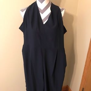 Banana Republic Navy cross back jump suit